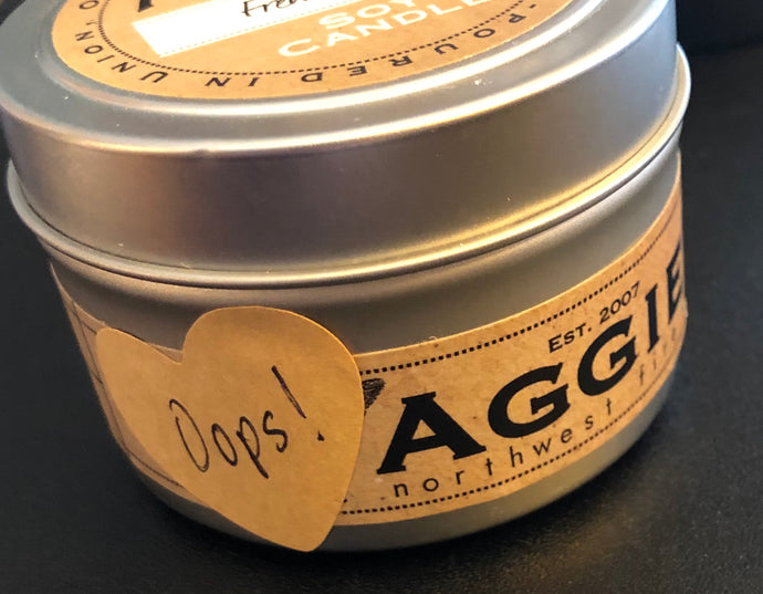 Oops! Candles (20% discount) 4 oz Travel Tin